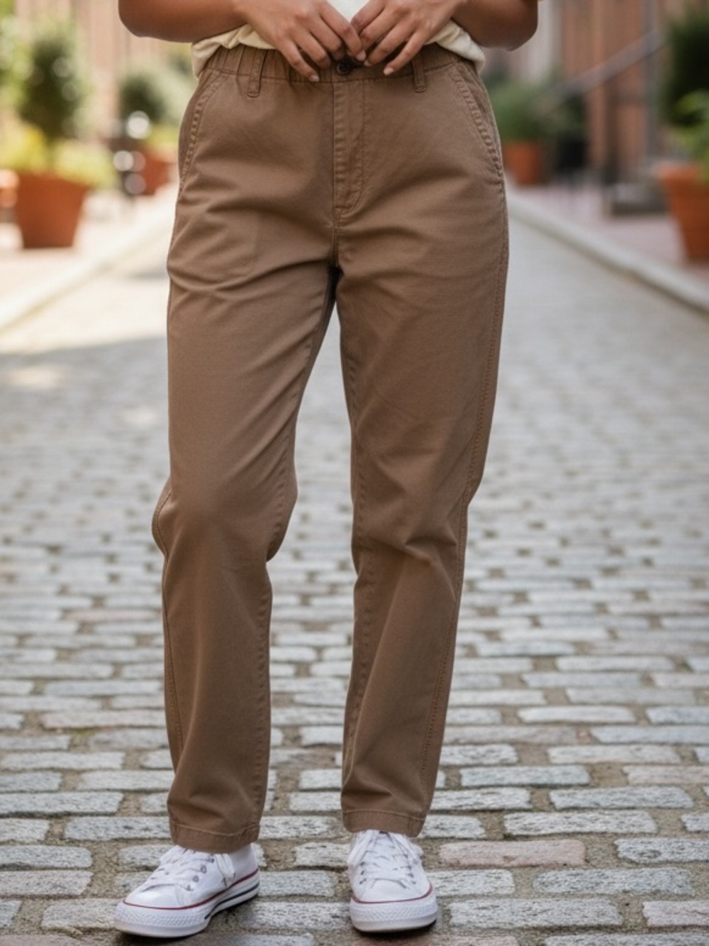 Old Navy Brown Straight OG Chino Pants - large tall long